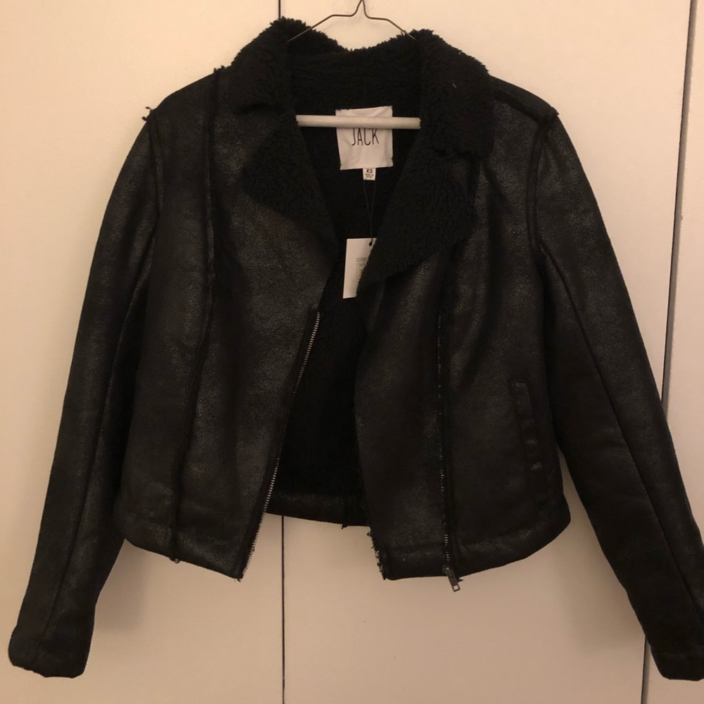 Jack by BB Dakota / Faux Shearling Biker Jacket